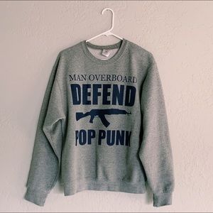 Man Overboard Defend Pop Punk Crew Neck